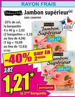 Norma Dufauré & Fils Jambon supérieur offre