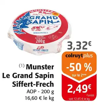 Colruyt Siffert-Frech Munster Le Grand Sapin offre