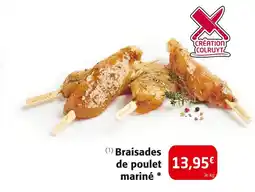 Colruyt Braisades de poulet mariné offre