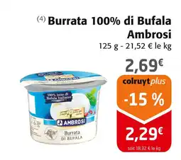 Colruyt Ambrosi Burrata 100% di Bufala offre