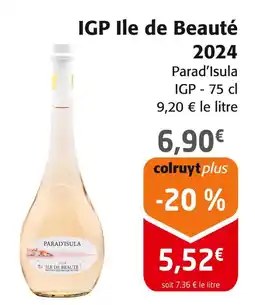 Colruyt Parad’Isula IGP Ile de Beauté 2024 offre