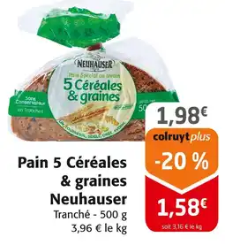 Colruyt Neuhauser Pain 5 Céréales & graines offre