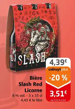 Colruyt Licorne Bière Slash Red offre