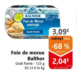 Colruyt Balthor Foie de morue offre