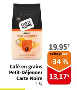 Colruyt Carte Noire Café en grains Petit-Déjeuner offre