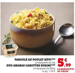 U Express Taboulé au poulet rôti offre