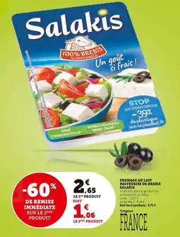 U Express Salakis Fromage au lait pasteurisé de brebis offre
