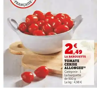 U Express Tomate cerise allongée offre