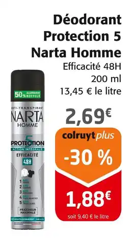 Colruyt Narta Homme Déodorant Protection 5 offre