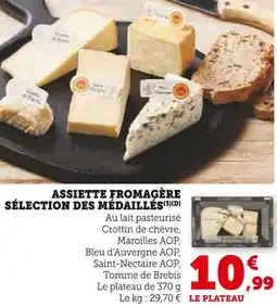 U Express Assiette Fromagère Sélection des Médaillés offre