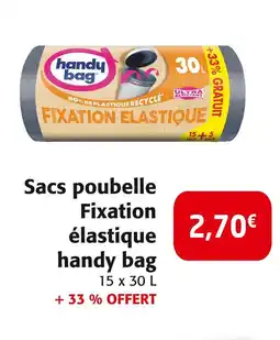 Colruyt handy bag Sacs poubelle Fixation élastique offre