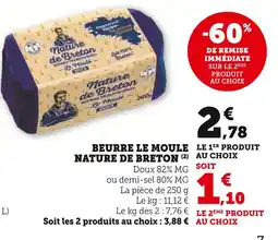 U Express Nature de Breton Beurre Le Moule offre