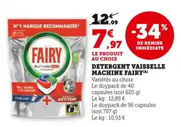 U Express Fairy Detergent vaisselle machine offre
