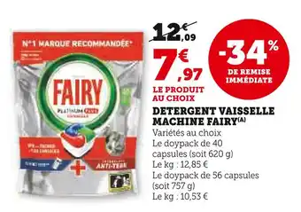 U Express Fairy Detergent vaisselle machine offre