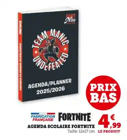 Hyper U Fortnite Agenda scolaire fortnite offre