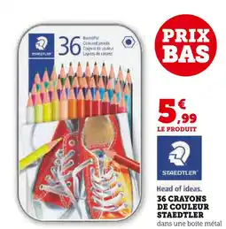 Hyper U STAEDTLER 36 crayons de couleur offre
