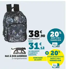 Hyper U Airness Sac à dos offre
