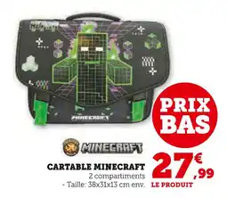 Hyper U MINECRAFT Cartable offre