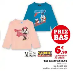 Hyper U DISNEY MINI MOUSE Tee Shirt Enfant offre