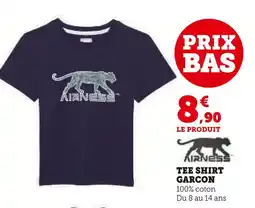 Hyper U AIRNESS Tee Shirt Garçon offre