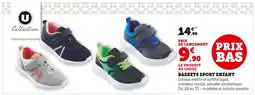 Hyper U U COLLECTION Baskets Sport Enfant offre