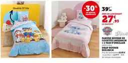 Hyper U PAW Patrol Parure housse de couette 140x200cm + 1 taie d'oreiller offre