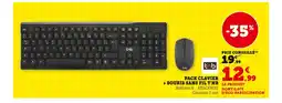 Hyper U T'nB Pack clavier + souris sans fil offre