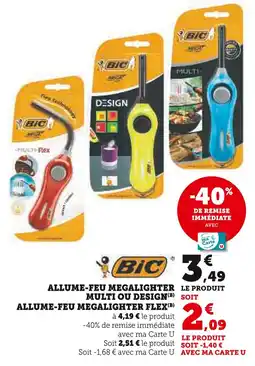 Hyper U BIC Allume-feu Megalighter offre