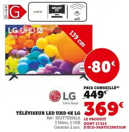Hyper U LG Téléviseur LED UHD 4K offre