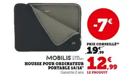 Hyper U MOBILIS Housse pour ordinateur portable 14/16 offre