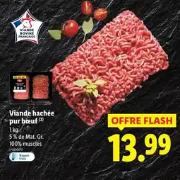 Lidl Viande hachée pur bœuf offre