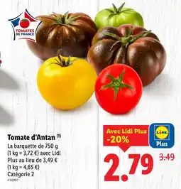 Lidl Tomate d'Antan offre