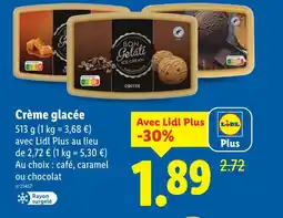 Lidl Bon Gelati Crème glacée offre