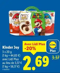 Lidl Kinder Kinder Joy offre