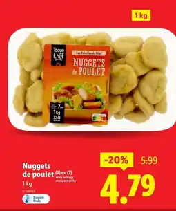Lidl TOQUE DU CHEF Nuggets de poulet offre
