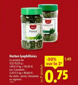 Lidl KANIA Persil offre