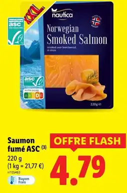 Lidl Saumon fumé ASC offre