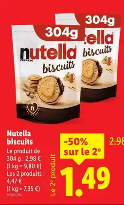 Lidl NUTELLA biscuits offre