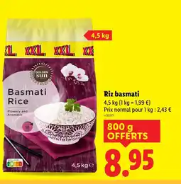 Lidl GOLDEN SUN Riz basmati offre