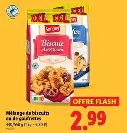 Lidl Sondey Mélange de biscuits ou de gaufrettes offre