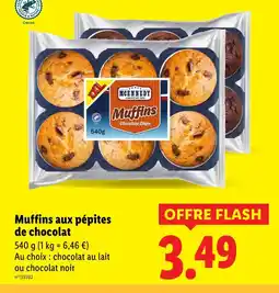 Lidl McENNEDY Muffins aux pépites de chocolat offre
