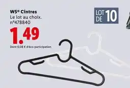 Lidl W5 Cintres offre