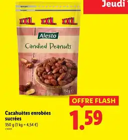 Lidl ALESTO Cacahuètes enrobées offre