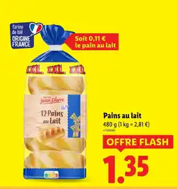 Lidl MAÎTRE JEAN PIERRE Pains au lait offre