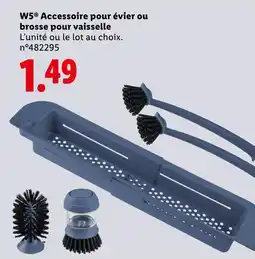 Lidl W5 Accessoire pour évier ou brosse pour vaisselle offre