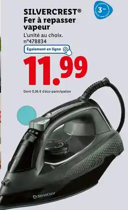 Lidl SILVERCREST Fer à repasser vapeur offre