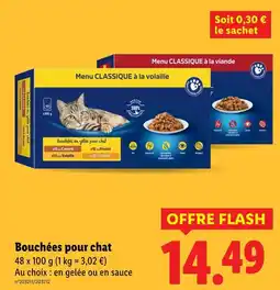 Lidl Bouchées pour chat offre