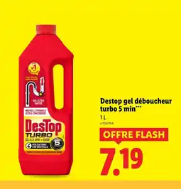 Lidl Destop Turbo Gel déboucheur turbo 5 min offre