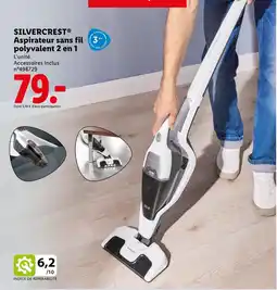 Lidl SILVERCREST Aspirateur sans fil polyvalent 2 en 1 offre