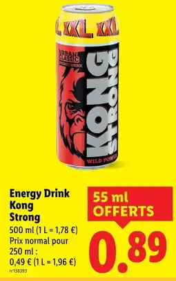 Lidl KONG Energy drink offre